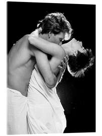 Acrylglasbild Patrick Swayze &amp; Demi Moore, 1990