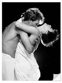 Wandsticker Patrick Swayze &amp; Demi Moore, 1990