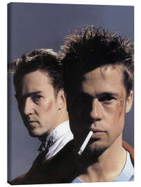 Leinwandbild Edward Norton und Brad Pitt - Fight Club, 1999