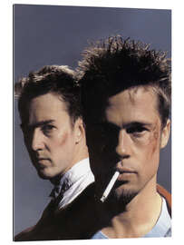Quadro em plexi-alumínio Edward Norton and Brad Pitt - Fight Club, 1999