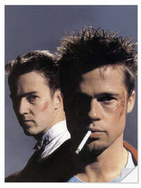 Wandsticker Edward Norton und Brad Pitt - Fight Club, 1999