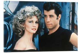 Acrylglasbild Olivia Newton-John und John Travolta, Grease 1978