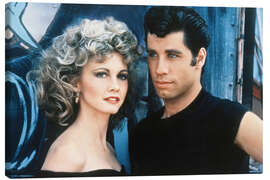 Leinwandbild Olivia Newton-John und John Travolta, Grease 1978