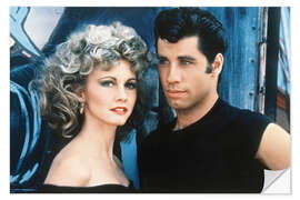 Wandsticker Olivia Newton-John und John Travolta, Grease 1978
