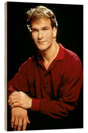 Holzbild Patrick Swayze in Ghost - Nachricht von Sam