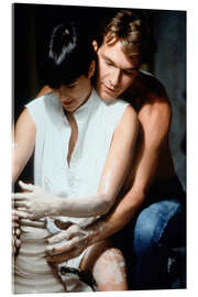 Acrylglasbild Demi Moore und Patrick Swayze