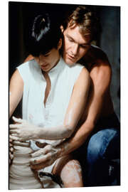Aluminium print Demi Moore and Patrick Swayze