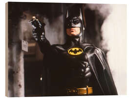 Holzbild Michael Keaton - Batman, 1989