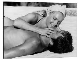 Alubild Der Swimmingpool - Romy Schneider und Alain Delon