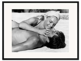 Gerahmter Kunstdruck Der Swimmingpool - Romy Schneider und Alain Delon