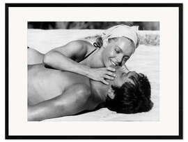 Gerahmter Kunstdruck Der Swimmingpool - Romy Schneider und Alain Delon