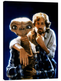 Leinwandbild Steven Spielberg und E.T.