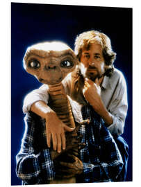 Hartschaumbild Steven Spielberg und E.T.