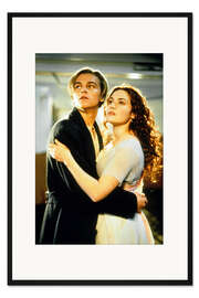 Gerahmter Kunstdruck Titanic - Leonardo DiCaprio und Kate Winslet