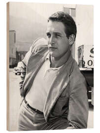 Holzbild Paul Newman Anfang der 60er Jahre