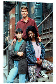 Acrylglasbild Patrick Swayze, Demi Moore und Whoopi Goldberg - Ghost