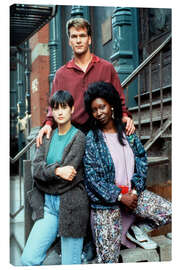 Leinwandbild Patrick Swayze, Demi Moore und Whoopi Goldberg - Ghost