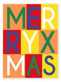 Wandbild Merry Xmas - Martina