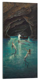 Quadro em plexi-alumínio A Fisherman and Mermaids in the Grotto of Capri - Hermann Corrodi