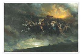 Poster Die Reiter von Asgard, Die Wilde Jagd von Odin - Peter Arbo
