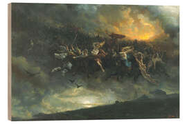 Holzbild Die Reiter von Asgard, Die Wilde Jagd von Odin - Peter Arbo