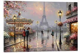 Acrylglasbild Romantik in Paris