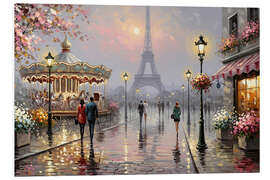 Hartschaumbild Romantik in Paris