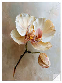 Wandsticker Goldene Orchidee - artill