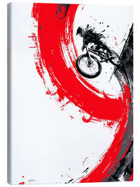 Leinwandbild Rotes Momentum - artill