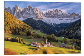 Alubild Herbstfarben im Villnößtal Südtirol