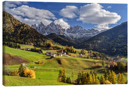 Leinwandbild Goldener Oktober in Südtirol - Achim Thomae
