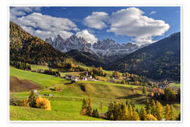 Wandbild Goldener Oktober in Südtirol - Achim Thomae
