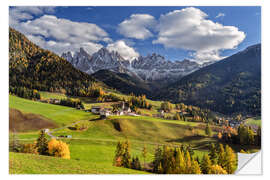 Wandsticker Goldener Oktober in Südtirol - Achim Thomae