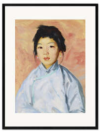 Gerahmter Kunstdruck Porträt einer Frau (Tam Gan)