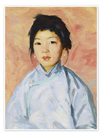 Poster Porträt einer Frau (Tam Gan)