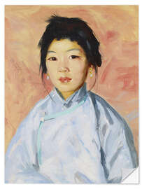 Wandsticker Porträt einer Frau (Tam Gan)