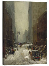 Leinwandbild Schnee in New York - Robert Henri