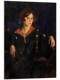 Acrylglasbild Porträt einer Frau (Louise Getz)