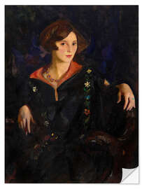 Wandsticker Porträt einer Frau (Louise Getz)