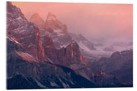 Acrylglasbild Sonnenaufgang vom Passo Giau in den italienischen Dolomiten - Jos Pannekoek