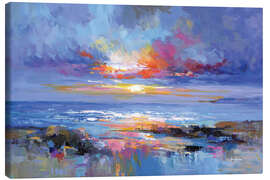 Leinwandbild Abstrakte Meereslandschaft