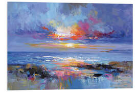 Hartschaumbild Abstrakte Meereslandschaft