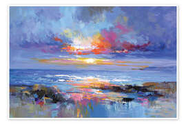 Poster Abstrakte Meereslandschaft