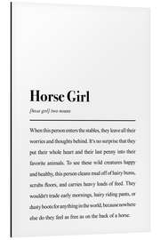 Alubild Horse Girl: Dictionary Style Quote