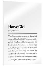Gallery Print Horse Girl: Dictionary Style Quote