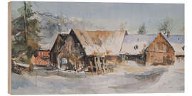 Holzbild Winterstimmung - Matthias Kriesel