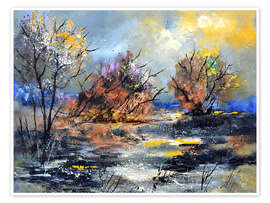 Wandbild Gespräch mit dem Himmel - Pol Ledent