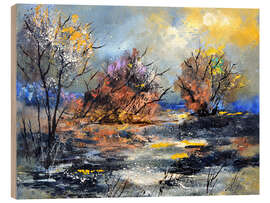 Holzbild Gespräch mit dem Himmel - Pol Ledent