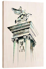 Holzbild Pariser Säule - Michael Potter Studio