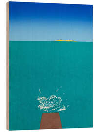 Holzbild Taucher - Michael Potter Studio